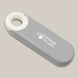 Portapillole portapillole portatile contenitore per tasca 3 scomparti porta Medicine da viaggio compatte per tutti i giorni - Product Image 3