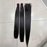 14A Grado Vietnamita SDD Hueso Recto Paquetes de cabello virgen crudo Extensiones de cabello humano dibujado Doble