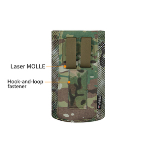 Pochette utilitaire camouflage MOLLE légère en nylon, sac de rangement à fixer sur gilet, accessoire tactique extérieur - Product Image 3