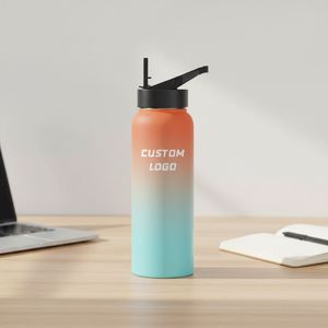 Promotional Drinkware Customized 32oz Wide Mouth Insulated Drink Sports <b>Bottles</b> Stainless Steel Double Wall Water <b>Bottles</b> - Product Image 2