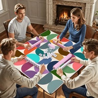 Tapis de Mahjong, housse de table de jeu et accessoires de style moderne du milieu du siècle
