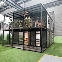 Vente directe : Conteneur habitable extensible de 20 pieds et 40 pieds, Maison préfabriquée, Villa à deux étages 4 chambres, Maison préfabriquée 2 chambres