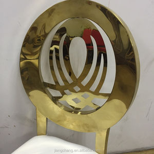 New Event Design Wedding Hotel Golden Stainless Steel Dining <b>Chair</b> - Product Image 6