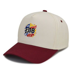 Wholesale Blank Custom Embroidered Logo Men Women Trendy 5 Panel Two Tone Baseball Cap Snapback <b>Dad</b> <b>Hat</b> Vintage Trucker <b>Hat</b> - Product Image 1