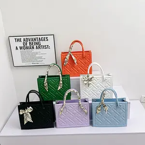 2023 Newest Silk Large Capacity Fashion Handbags For Ladies Pu Leather Women Bags Quality Shoulder Bag