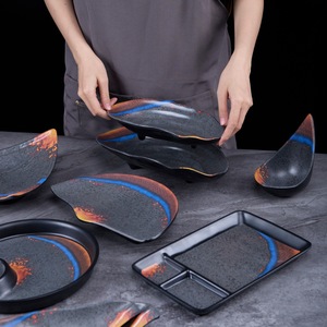 Plato de Melamina Creativo de Forma Irregular para Restaurante, Barbacoa, Hot Pot, Guarniciones, Servir en Fiestas - Product Image 1