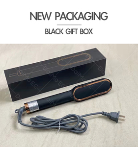 Ceramic Hair Straightening <b>Brush</b> Fast <b>Heating</b> Negative Ion Adjustable Temperature Auto Shut-Off Styling Hair <b>Brush</b> - Product Image 6
