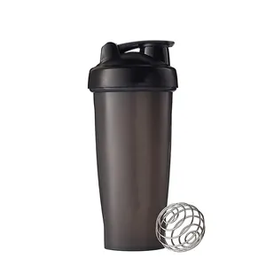 China Custom logo blank eco wheat straw plastic gym protein shaker bottle  shaker cup Manufacturer and Supplier