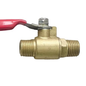 Robinet à bille manuel en bronze de qualité supérieure avec filetage mâle 1/4 pouce pour cylindre de compresseur d'air - Product Image 4