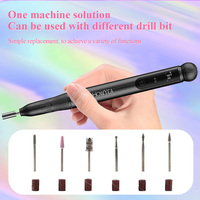 Kit de stylo de perçage pour ongles HOWYEA, stylo de perçage électrique rechargeable par USB, remplacement puissant