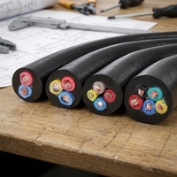 Câbles flexibles de transmission de puissance ignifuges multi-conducteurs certifiés ISO9001 CE de qualité industrielle