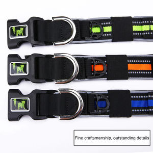 Collar Reflectante para Perro, Ajustable, de Nailon, con Hebilla Metálica, para Paseos Nocturnos y Entrenamiento - Product Image 5