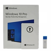 Windows 10 Pro USB en Caja con Licencia en Tarjeta y Activación en Línea, 6 Meses de Garantía, Win 10 Pro FPP en Stock