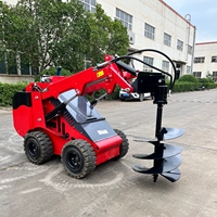 Foreuse hydraulique à couple élevé pour mini-chargeuse compacte, accessoire de forage de trous de poteaux