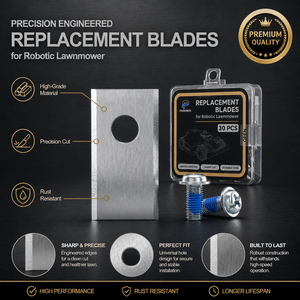 Con tornillos compatibles - Juego de repuesto de 9/30/45 piezas, cortacésped robótico universal de alta calidad apto para las marcas <span class=keywords><strong>Worx</strong></span> <span class=keywords><strong>Landroid</strong></span> - Product Image 3