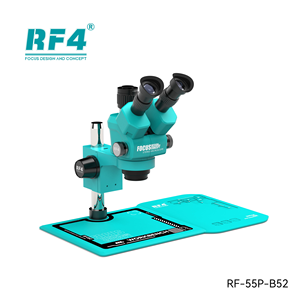 Microscopio Estéreo Trinocular con Zoom RF4 RF-55P-B52 6.5X-55X, <span class=keywords><strong>Base</strong></span> Grande a Prueba de Polvo <span class=keywords><strong>para</strong></span> Reparación de Teléfonos <span class=keywords><strong>Celulares</strong></span>, Actualización del 6555PRO - Product Image 4