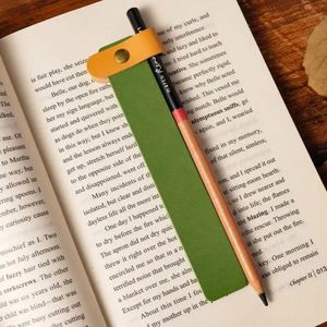 YY Colorful Classic Stitched Leather <b>Bookmarks</b> PU Leather Page Markers Women Men Teacher Book Lovers <b>Gifts</b> for <b>Gifts</b> - Product Image 1