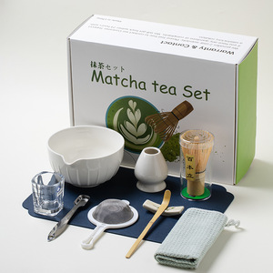 Özel baskılı kutu logolu BAMBUS komple kişiselleştirilmiş Matcha çayı araç seti - Product Image 3
