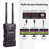 Système de transmission vidéo sans fil UHD 300M (985FT) avec interfaces HDMI et SDI double entrée/sortie et prise en charge du moniteur via application