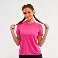 T-shirt respirant à manches courtes pour femme, coupe classique longueur normale, tee-shirt décontracté pour la vie quotidienne et les activités de plein air