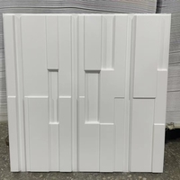 Wallpaper Dekorasi Interior Rumah Warna Putih Produksi Pabrik Langsung, Panel Dinding dan Ubin PVC 3D