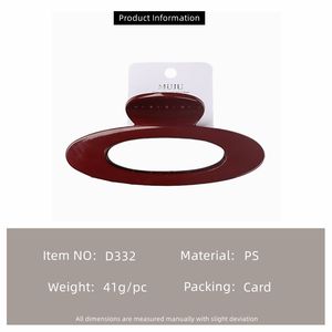 طراز كوري 12: كبيرة مع تصميم بيضاوي مجوف بلاستيك سميك للشعر الوفير - Product Image 6