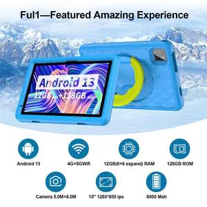 Benton P30H Kids Tablet 128GB Android GMS Tablets 10,1 "4G Tarjeta SIM Soporte Tablet PC con Control Parental <span class=keywords><strong>Play</strong></span> <span class=keywords><strong>Store</strong></span> App - Product Image 3