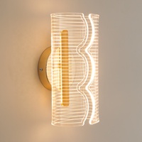 Lampes murales cylindriques en fer et acrylique à prix d'usine, 7W LED, pour chevet, mur de fond et salon