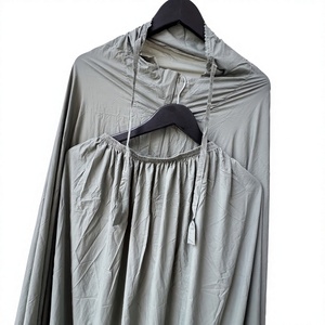 Wholesale Price Premium Sage Green Mini Travel <b>Prayer</b> <b>Mat</b> and Dress Set with Compact Pocket Pouch Keychain For Travel Use - Product Image 6