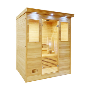 Sauna de vapor personalizada para 1-2 personas Sauna de madera interior tradicional con panel de control inteligente - Product Image 2