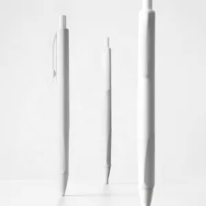 أقلام KACO ELITE المخصصة ، قابلة للسحب ، لون أبيض بنقطة دقيقة