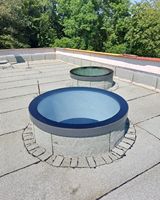 Claraboya Redonda con Marco de Aluminio, Ventana de Techo con Cúpula de Vidrio Laminado Templado para Villas, Hoteles y Edificios Comerciales