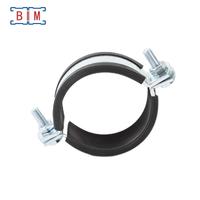 Support de fixation en acier au carbone électrogalvanisé réglable anti-vibration en forme de U pour collier de serrage métrique/pouces de haute performance
