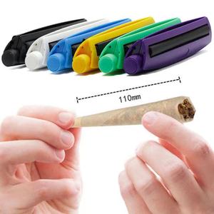 Roller Tapered Plastic Cigarette Device Machine 110mm Cigarette Manual Tobacco Joint Roller Smoking Herb Rolling Paper Maker Machine