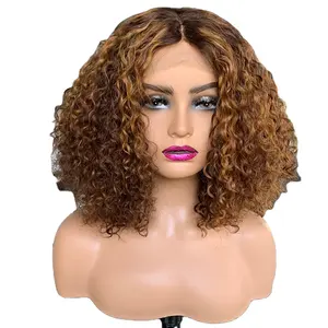 Perruques Moins Chères Cheveux Vierge Couleur Piano pour Femmes Noires Gros Ombré Miel Brésilien 100% Cheveux Humains Perruques Lace Front HD - Product Image 1