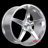 Roues forgées sur mesure Accessoires Jantes concaves cinq rayons aluminium brossé18 19 20 21 pouces Roues de course pour Bmw Série 4 5