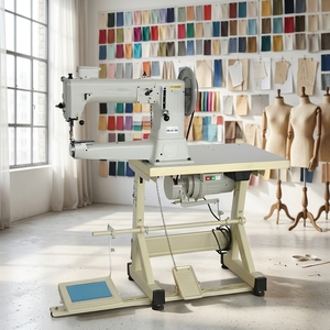 Ultra Heavy Duty Cylinder Arm Lockstitch <b>Sewing</b> <b>Machine</b> Industrial Single Needle Thick Material <b>Leather</b> Canvas New Walking Foot - Product Image 1