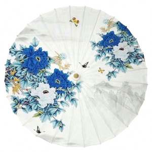 Parapluie traditionnel japonais fait main en tissu, diamètre 84 cm, pour mariage, festival, cadeau - Product Image 2