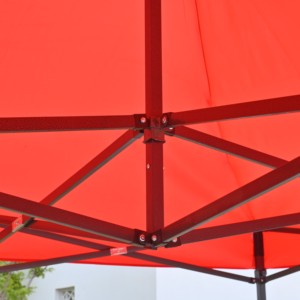 Tente pliante pop-up 3x3m noire King Kong avec protection UV, structure légère, pour festival en plein air, marché aux puces, stand, gazebo - Product Image 2