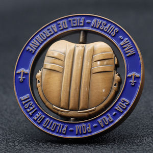 عملات معدنية مخصصة مطلية بالذهب الفضة ثلاثية الأبعاد من النحاس الأصفر للنحاس والكوبرونيكل للتحدي عملات شيلية للنقش - Product Image 2