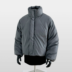 YUCHEN Fabricant OEM Veste polaire noire de haute qualité pour hommes avec impression extérieure et mode - Product Image 1