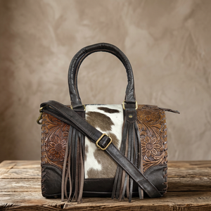 Sac bandoulière de luxe en cuir véritable pour femme Walla - Imperméable, taille et forme personnalisables, fermeture éclair, style habillé - Product Image 3