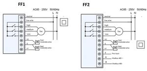 4 ống làm mát và sưởi ấm WiFi Modbus RTU/TCP 3 FAN HÂM MỘ tốc độ 0-10V Điều Chỉnh van nhiệt - Product Image 6