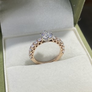 IGI Certified Lab-Grown <strong>Diamond</strong> Vintage Style Women's Engagement <strong>Ring</strong> 1-3 Carat Brilliant Cut 18K/14K Yellow/White/Rose Gold - Product Image 6