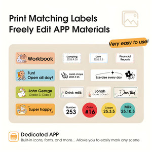 เครื่องพิมพ์ฉลากขนาดเล็กแบบพกพา EU Mini Smart Label Maker สำหรับใช้ในบ้านและสำนักงาน เชื่อมต่อไร้สายผ่านบลูทูธ - Product Image 3