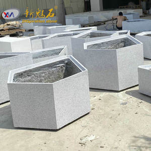 Nuevos Materiales de Construcción de Piedra, Jardinera de Hormigón GRC, Color Gris Claro, Alto Rendimiento, para Decoración de Parques y Plazas, Plantación - Product Image 4