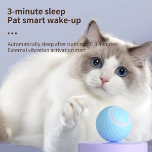 Yzs USB Có Thể Sạc Lại 360 Độ Quay Bóng Thông Minh Mèo Squeaky Đồ Chơi, Một Thân Thiện Với Môi Cổ Điển Pet Đồ Chơi - Product Image 3