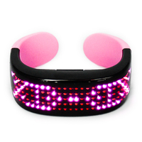 Smart LED Bangles Bracelet USB Rechargeable Personnalisé Texte Affichage App Contrôle pour la Course à Pied Cyclisme pour le Nouvel An Chinois Halloween