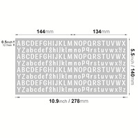 Autocollant de lettres personnalisable de haute qualité, noir et blanc, décoration de journal DIY, affiche, fournitures de bureau