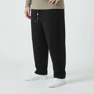 Plus Size Grote Dikke Mannen Sportieve Effen Geverfde Joggingbroeken Joggers Katoen Stretch Ademend Ontspannen Pasvorm Trekkoord Elastisch 6XL 8XL 10XL - Product Image 5